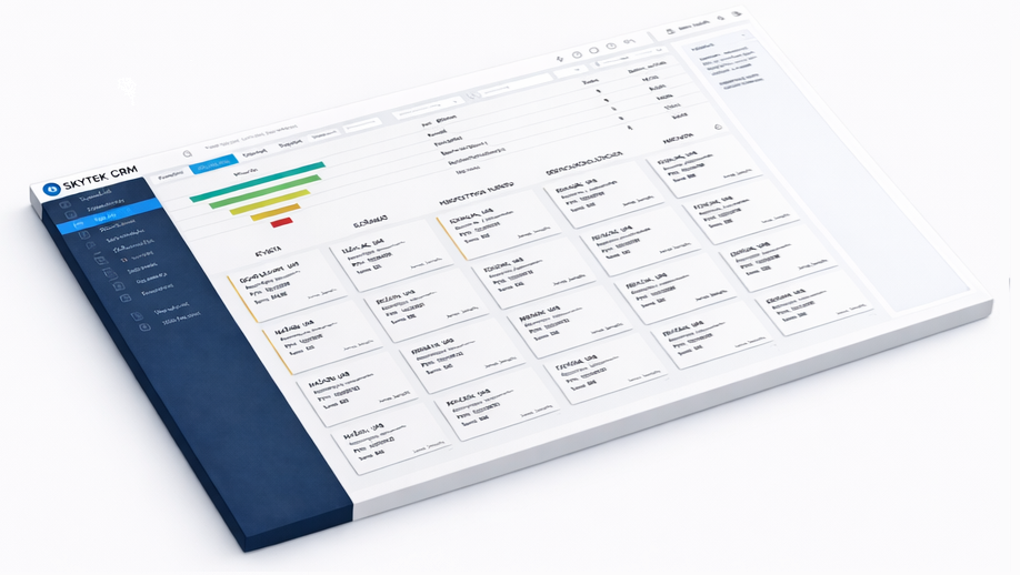 Skytex CRM dashboard